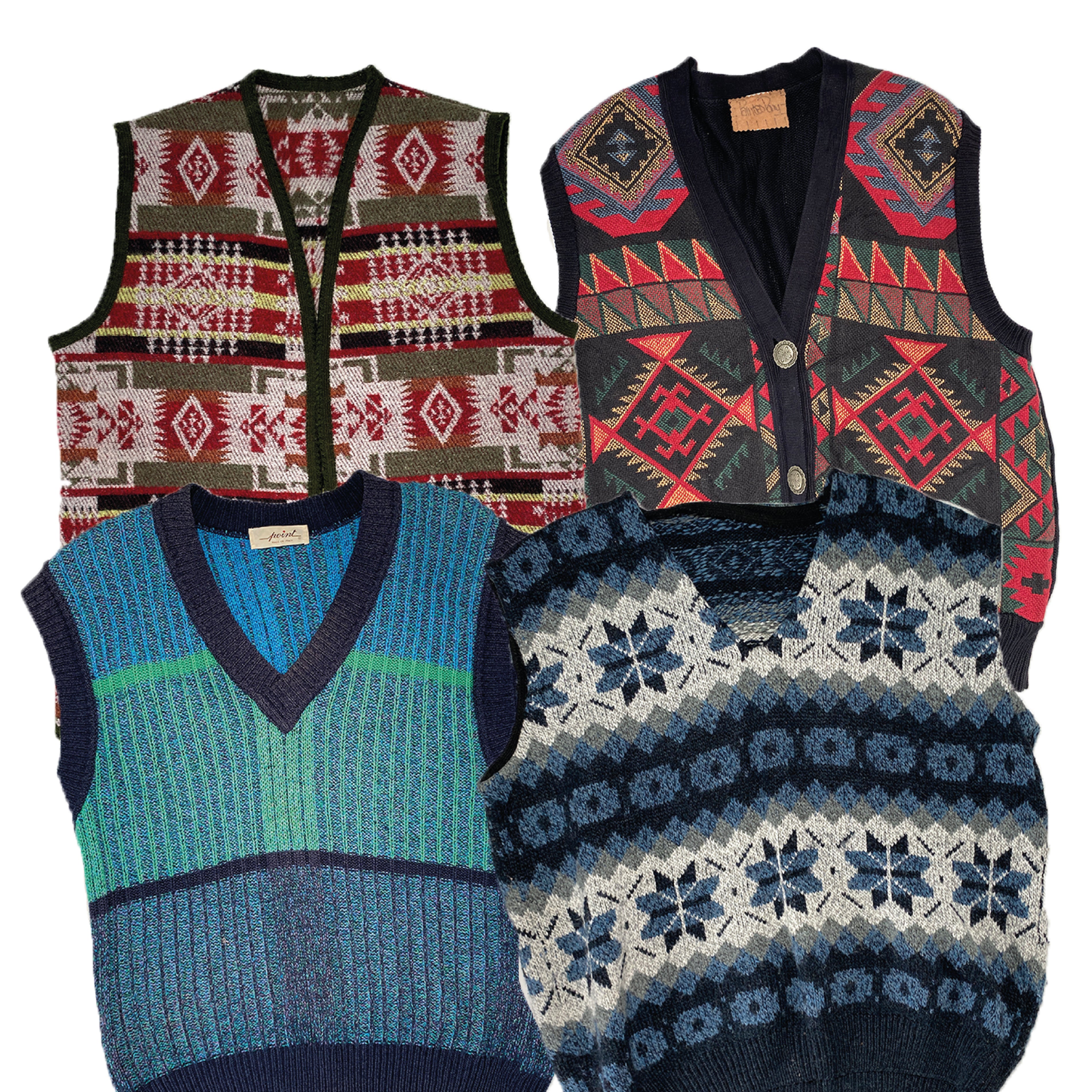 PACK CHALECOS DE PUNTO VINTAGE