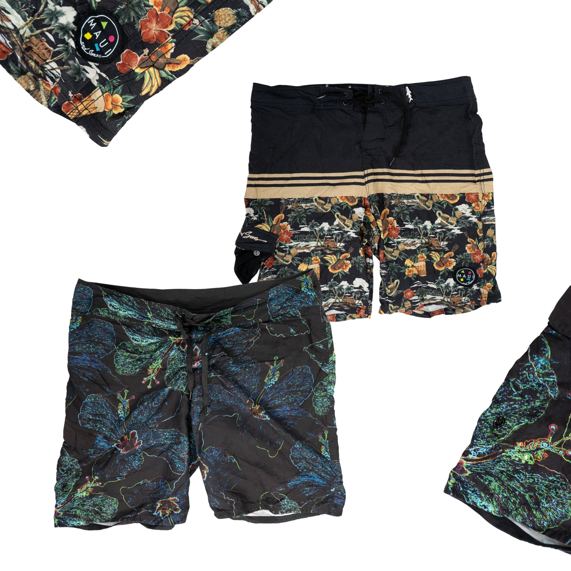 Pack von Badeanzügen Vintage/Hawainos für die Uni