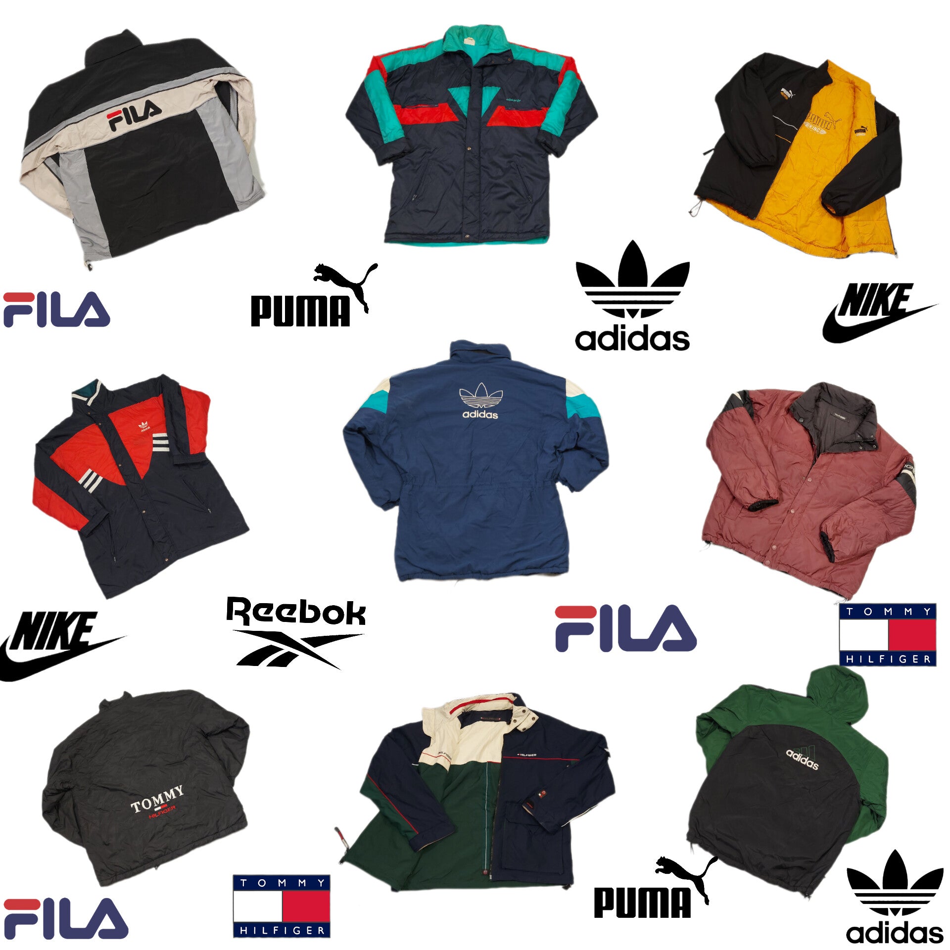 BALA CHAQUETAS DE MARCA INVIERNO 70 UNIDADES