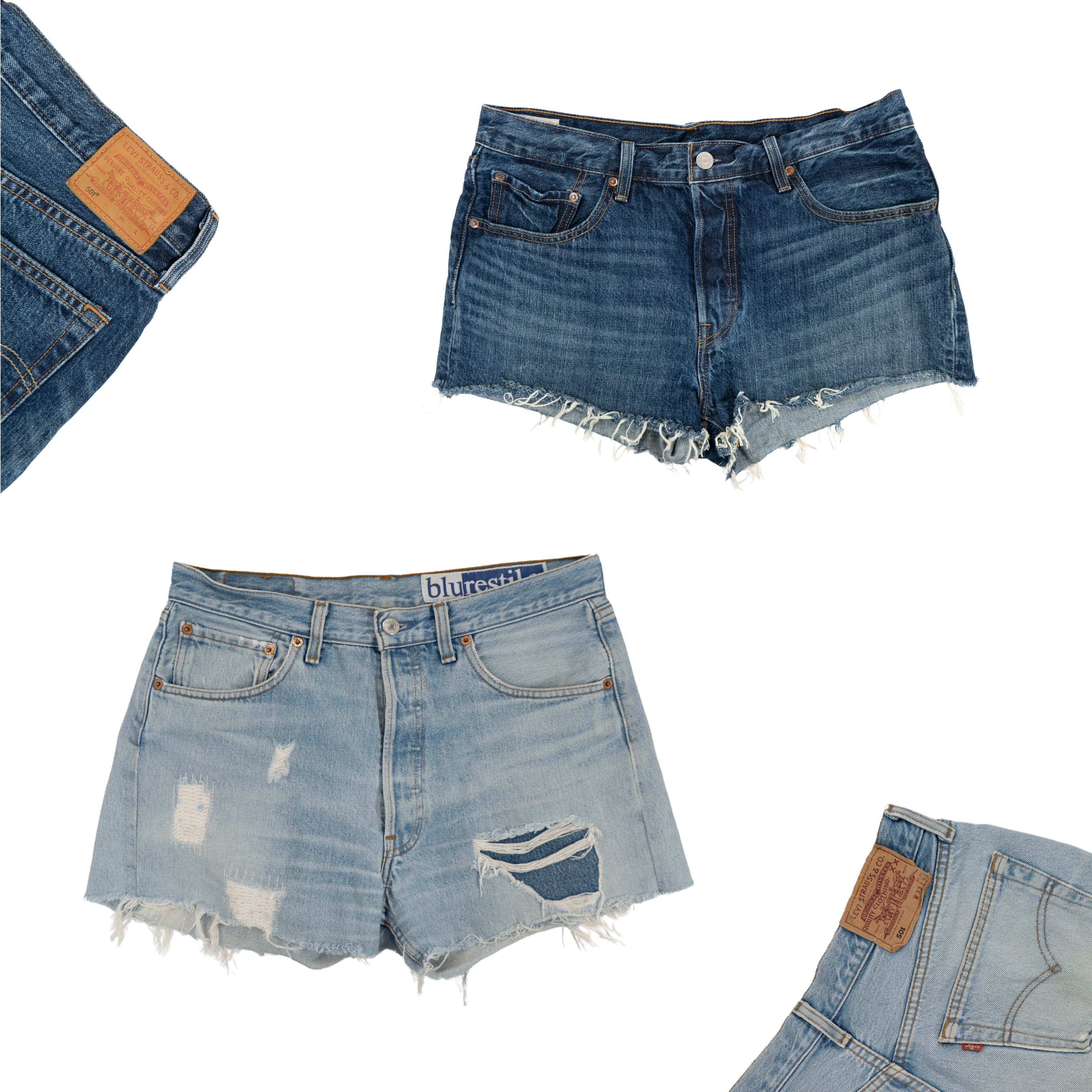 PACK PANTALONES CORTOS LEVIS DE MUJER