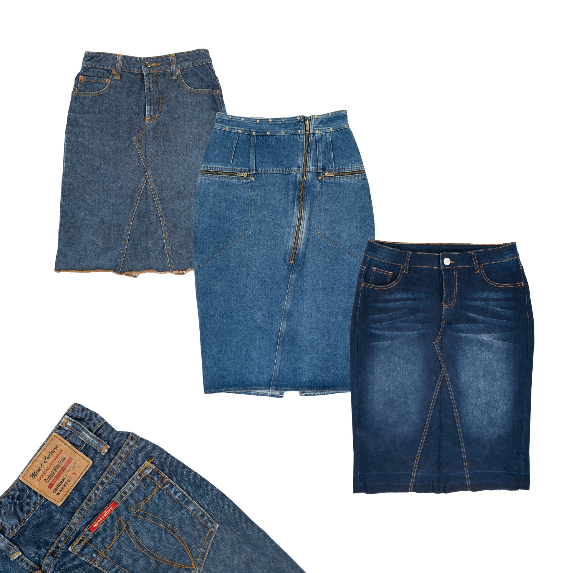 VINTAGE DENIM SKIRTS PACK