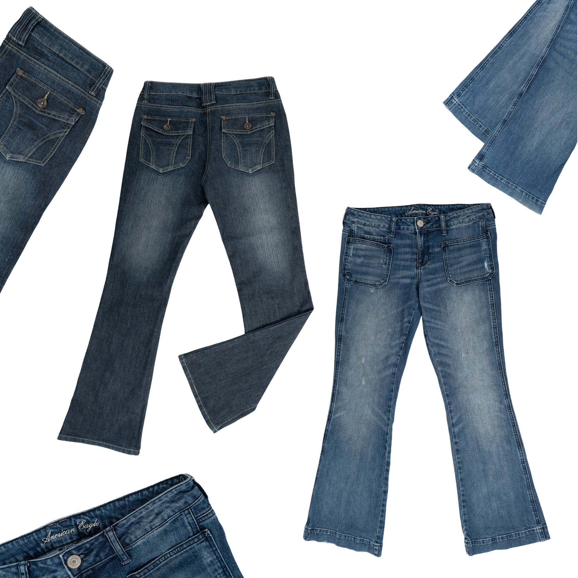 PACK PANTALONES DE CAMPANA Y2K
