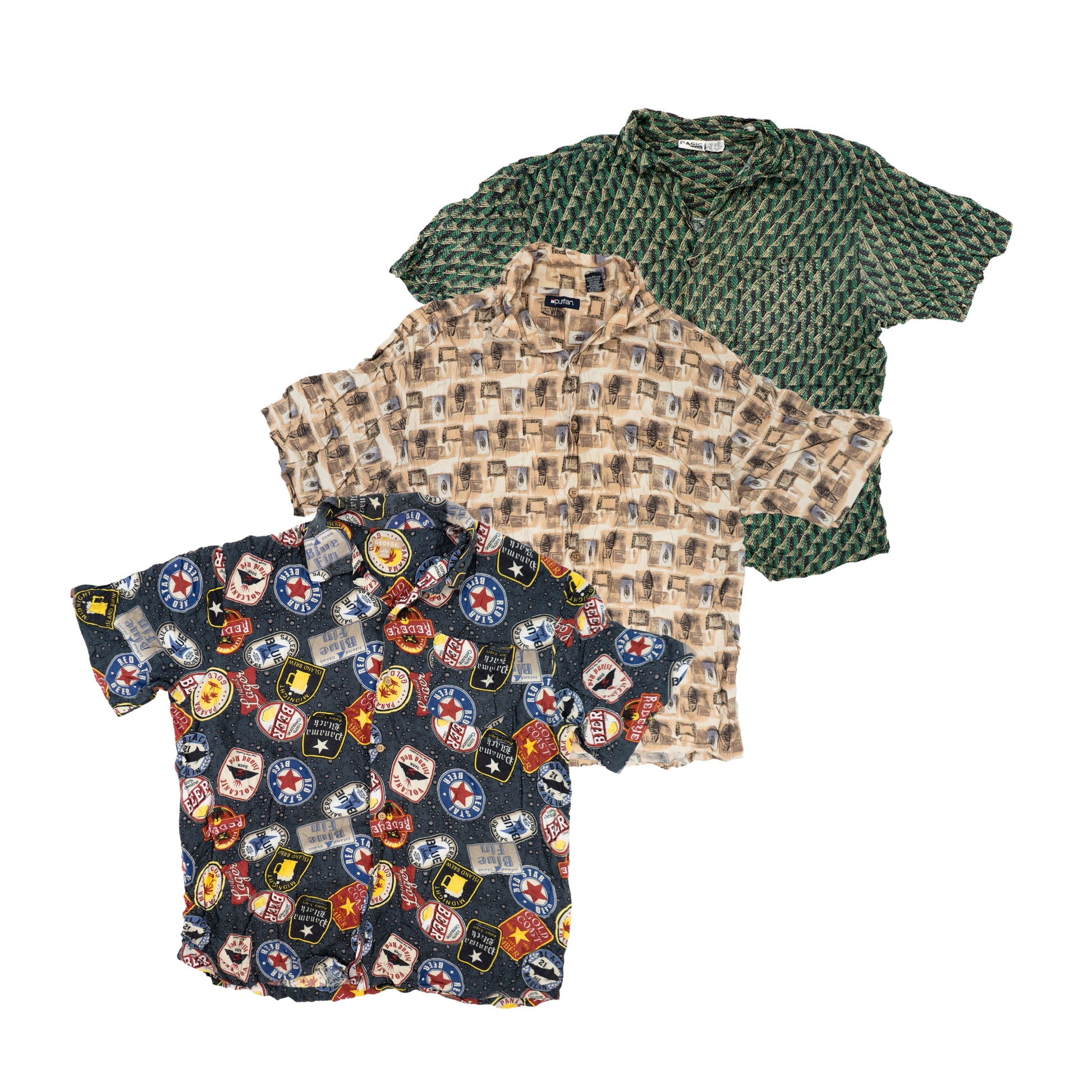 Pack de Camisas Vintage de RAYON