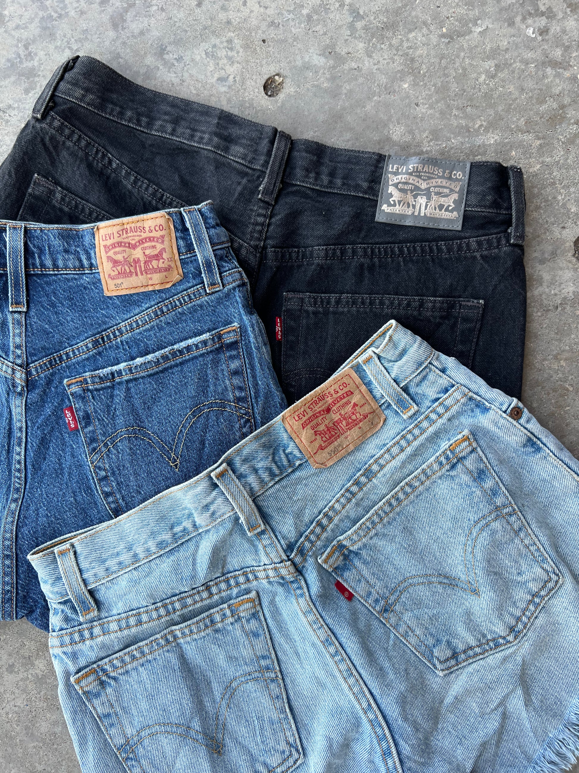 PACK PANTALONES CORTOS LEVIS DE MUJER